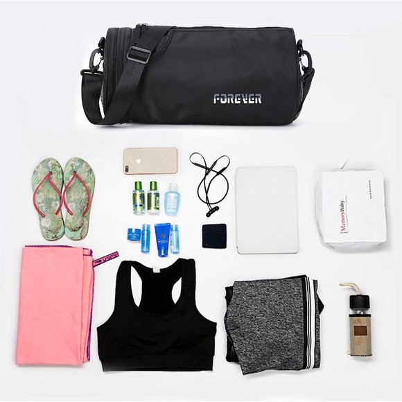 Women X-Small Wet Pocket Waterproof Workout Gym Bag main image 4